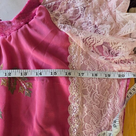 Romantic Velvet & Lace Blouse | Roselani Jasmin | Size Large - Picture 3 of 8